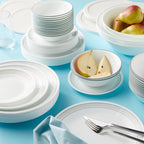 Corelle® Mystic Gray 78-piece Dinnerware Set, Service for 12