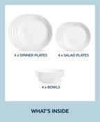 Corelle® Bella Faenza 12-piece Dinnerware Set, Service for 4