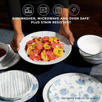 Corelle® Botanical Stripes 12-piece Dinnerware Set, Service for 4